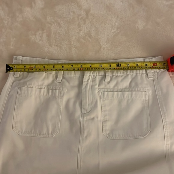 GI ALL PURPOSE GOODS white cotton jean skirt - Picture 7 of 8